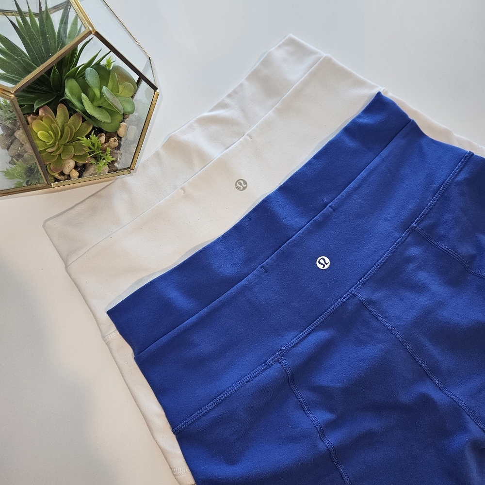 Lululemon wunder short size 10, EUC, excellent used conditions, color blue